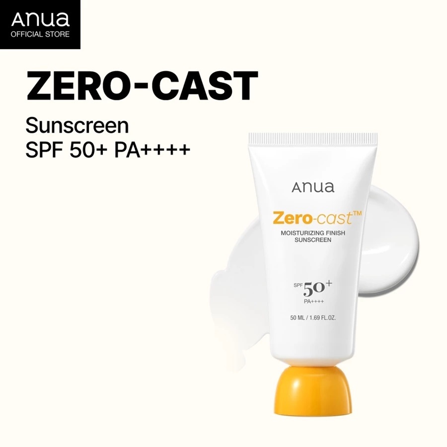 ضدآفتاب بی‌رنگ مرطوب کننده، روشن‌کننده و ضدچروک آنوا مدل Zero cast moisturizing finish sunscreen