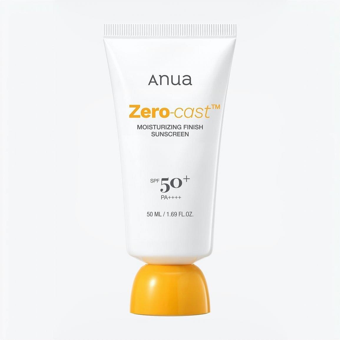 ضدآفتاب بی‌رنگ مرطوب کننده، روشن‌کننده و ضدچروک آنوا مدل Zero cast moisturizing finish sunscreen